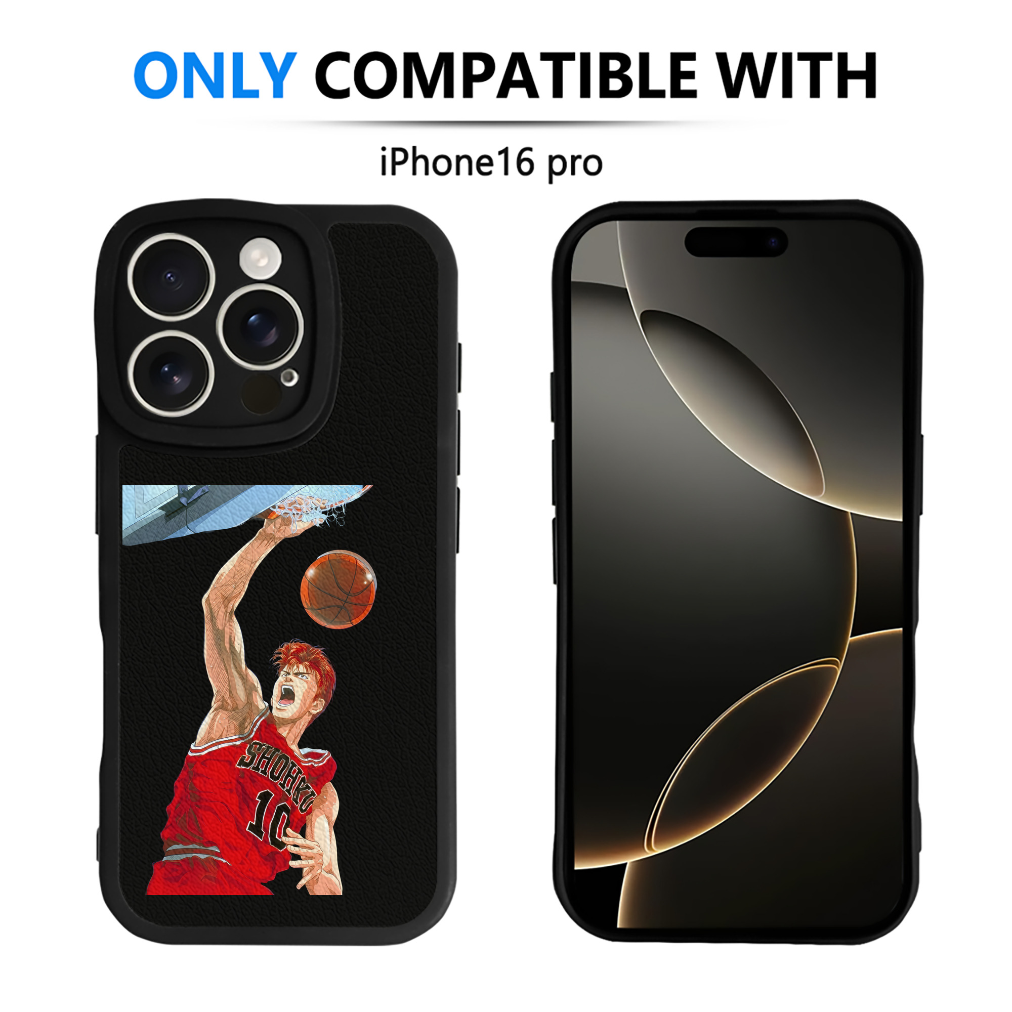 （画像用） SLAM DUNK／スラムダンク 【iPhone 16シリーズ対応】シリコンスマホケース（レザー調） 材質：シリコン